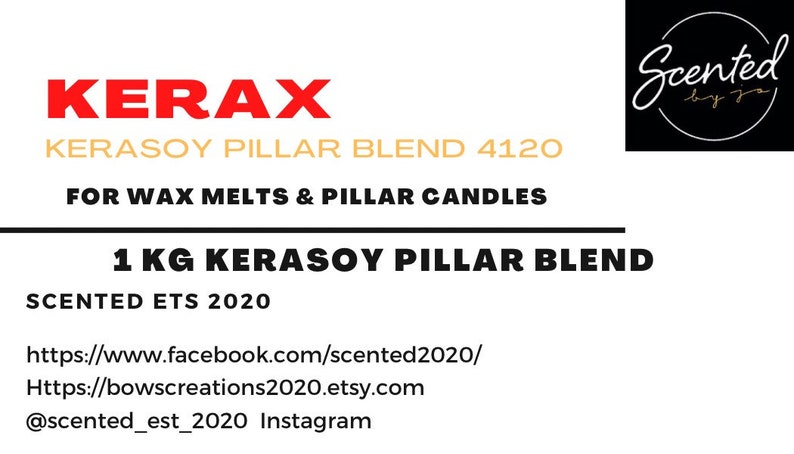 Kerax 41 Kerasoy Pillar Wax Pastels Available 250g 500g Etsy