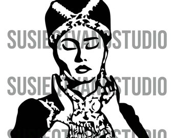Diseño Hmong, Hmong Digital, Hmong Print, chica hmong, sombrero hmong, ropa hmong mujer svg imprimible