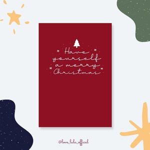 Buon Natale / Biglietto di auguri di Natale A6 / Biglietti di auguri di Natale per amici e parenti / Biglietti di auguri di Natale per lui - per lei - per loro