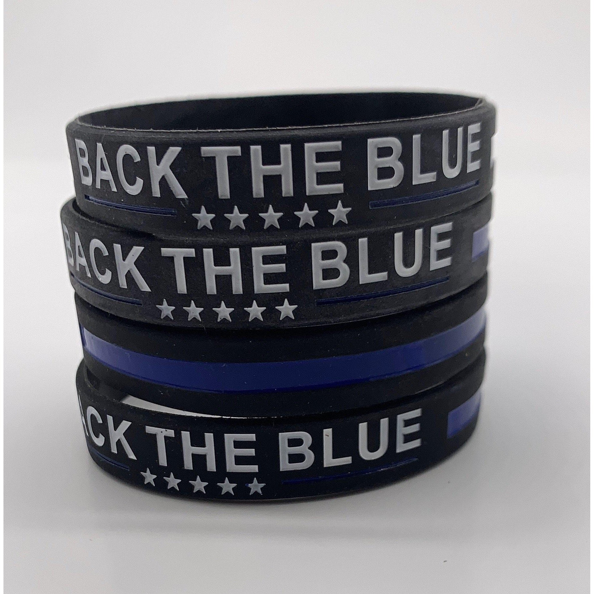 Art & Collectibles Handmade Back the Blue Thin Blue Line Rubber Silicon