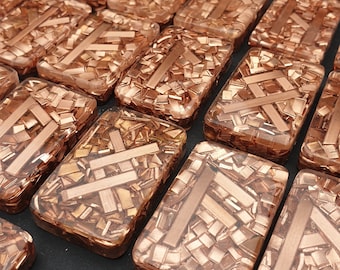 Copper Nordic Crystal Runes ; Elder Futhark, Viking Runes ; Meditation