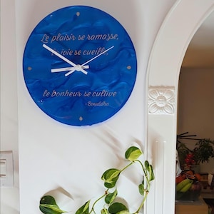 11.5" Handmade Epoxy Clocks, For a Vibrant and Inspiring Interior!