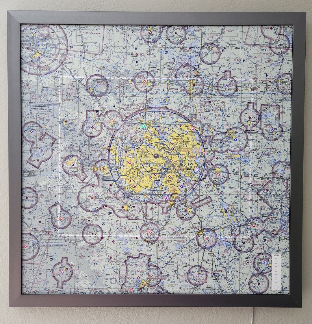 Metar Map Custom Aviation Weather Sectional Chart Aviation Wall Art