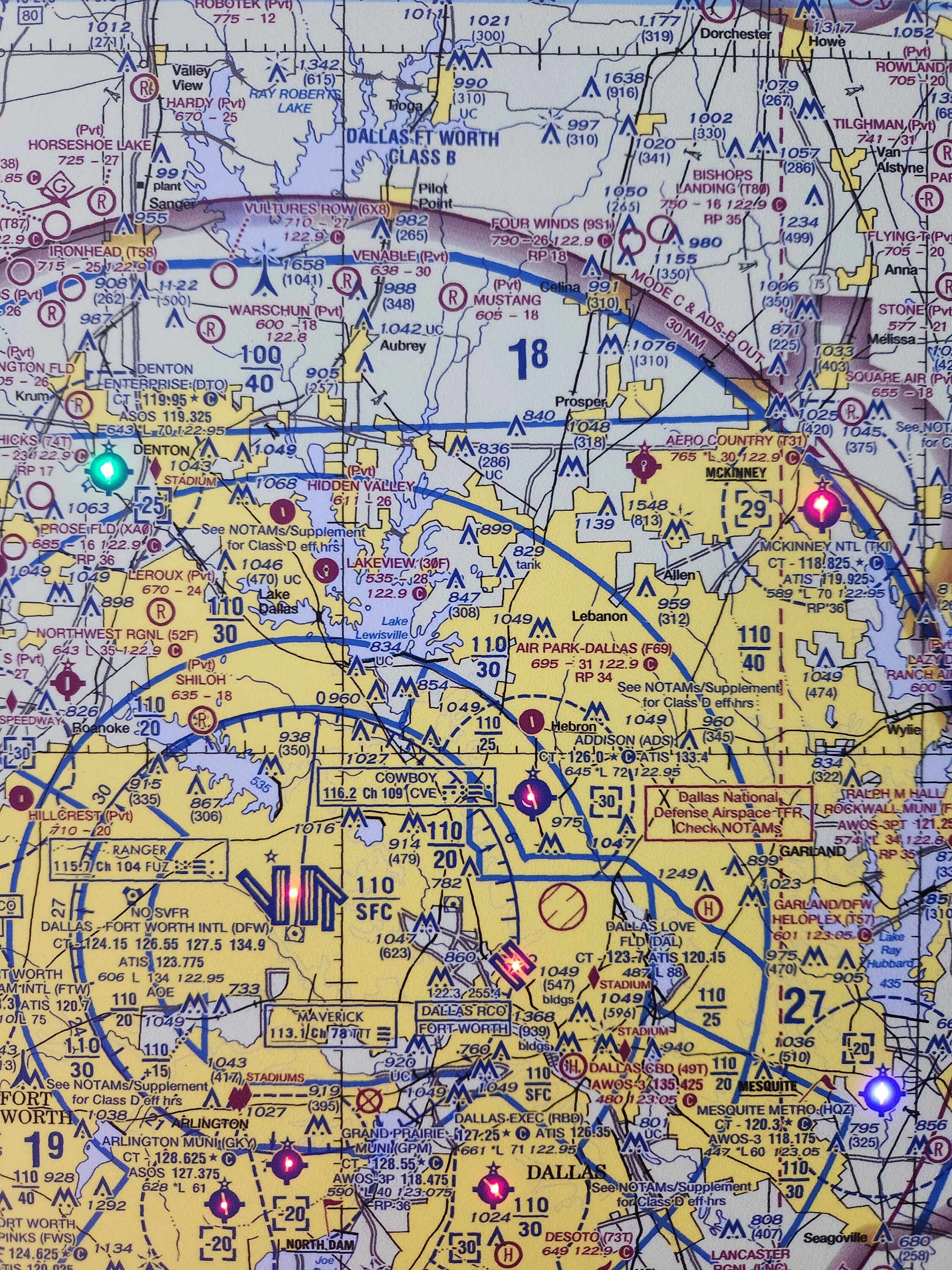 Sectional Air Map Made Of Plastic