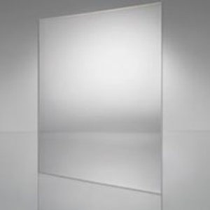 May include: A clear, smooth, rectangular sheet of acrylic plastic.