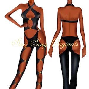 Tia Bodysuit PDF Symönster: Bottlegirl Bartender Rave Exotiska Danskläder (XS-3X Digital Nedladdning)