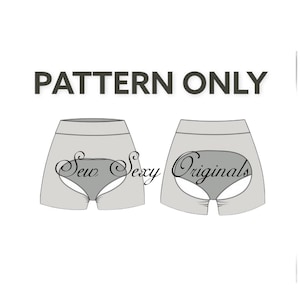 Stripper Sewing Patterns Extended Sizing Exotic  Dancewear Pattern PDF Digital Download Sexy PDF Emma Mid Rise Chaps