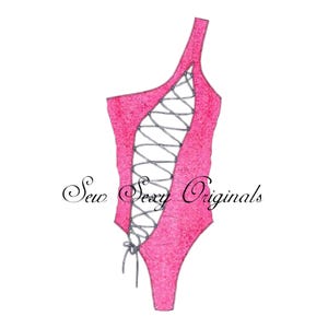 Stripper Sewing Pattern Exotic Dancewear Rave Amberly One Piece Digital Download  (PDF Download)