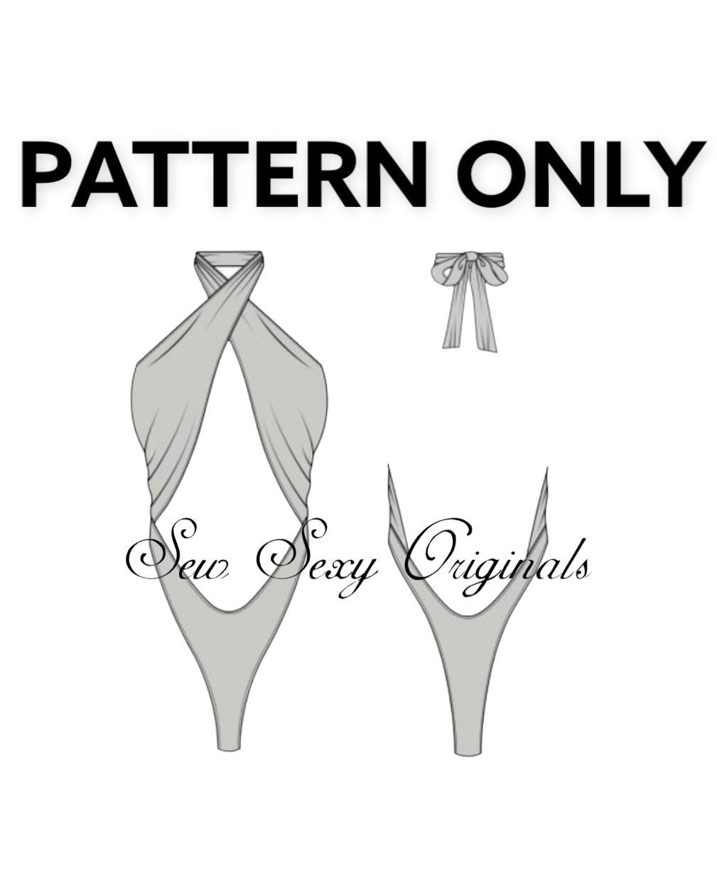 NEW Stripper Sewing Pattern the Larissa One Piece Bodysuit PDF