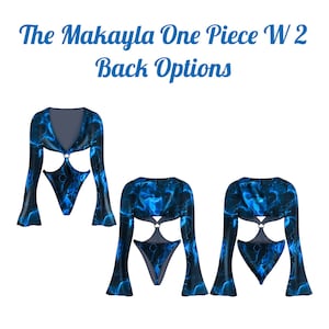Makayla One Piece Sewing Pattern: Rave Festival Exotic Dancewear Stripper  (PDF Digital Download)
