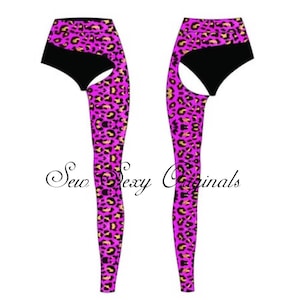 Stripper Sewing Pattern The Chelsea One Leg Chaps Exotic Dancer Dancewear Rave Cosplay PDF Digital Download