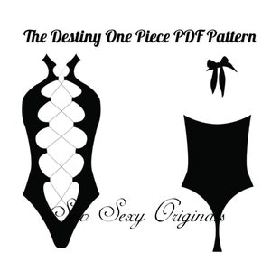 NEW! Stripper Sewing Pattern The Destiny One Piece  Bodysuit PDF  Pattern Digital Download Exotic Dance Wear