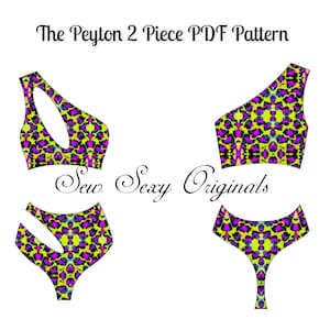 Exotic Dancer DanceWear Stripper Pattern The Peyton 2 Piece Digital Download  xs-3X