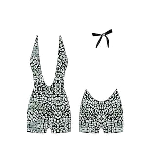 Bartender Bottlegirl Sewing Pattern Exotic Dancewear Candace Romper  PDF Sewing Pattern Digital Download