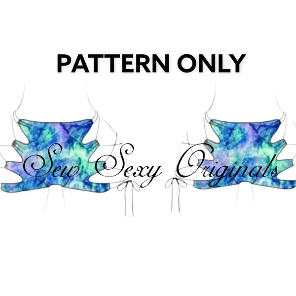 NEW!! The Tiffany Lace Up Shorts PDF Sewing Pattern Sexy Stripper Exotic Dance Dance wear Rave Digital Download XS-3X