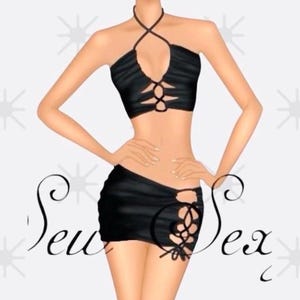 Stripper Outfit Sewing Pattern: Exotic Dancewear, The Erin Skirt Set (PDF Digital Download XS-3X)