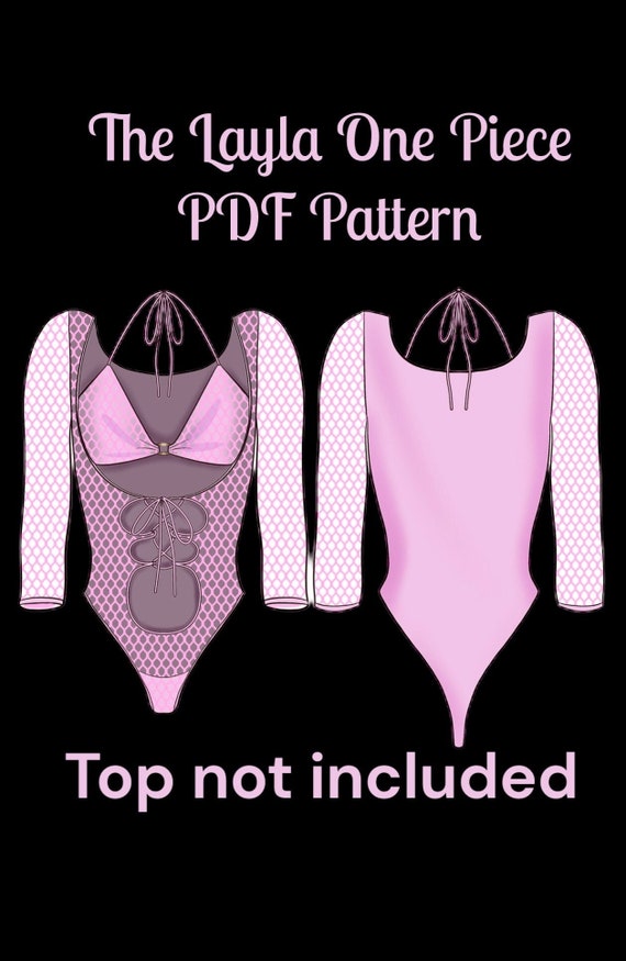 NEW Stripper Sewing Pattern the Larissa One Piece Bodysuit PDF Pattern  Digital Download Exotic Dance Wear Rave -  Canada