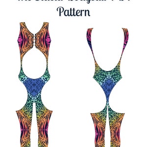 Bartender Bottle Girl  Sewing Pattern the Stacia Bodysuit PDF Pattern Exotic Dancer Stripper pattern Digital Download letter/AO/Projector