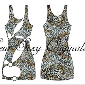 NOVO!! O vestido Chandra Ring PDF Padrão de costura Exotic Dance Wear Clubwear Rave Stripper Padrão Carta, A4, A0, projetor