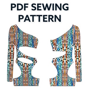 Exotic Dance Wear Stripper Sewing Pattern The Paris Mini Dress PDF Digital Download
