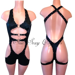 Exotic Dance Wear Sexy Stripper Wear Bartender Bottle Girl  Rave Rhinestones. XS-3X
