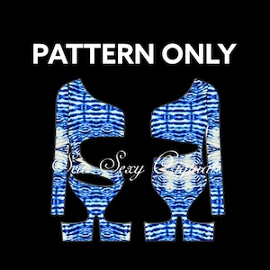Bottlegirl Bartender Sewing Pattern Romper Rave Exotic Dancewear Stripper (XS-3X) (PDF Digital Download)