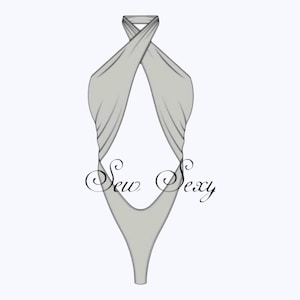 Exotic Dancewear Stripper Rave Sewing Pattern Alyssa Bodysuit (XS-XL) (Digital Download)