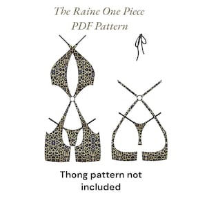 Raine One Piece Sewing Pattern: Bottlegirl Rave Stripper Exotic Dancewear (PDF Download XS-3X)