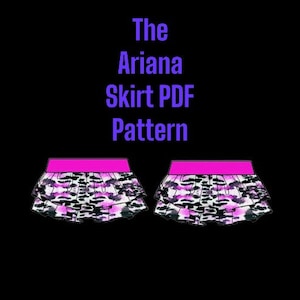 Stripper Sewing Pattern Exotic Dancer Dance Wear The Ariana Skirt PDF Pattern XXS-3X Letter/AO/A4