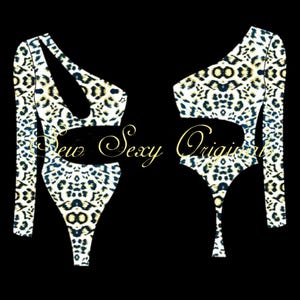 Rave Sewing Pattern Exotic Dancewear Stripper  Festival Bartender Digital Download  Karissa Bodysuit PDF