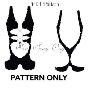 New! Stripper Pattern The Francesca Romper PDF Sewing Pattern Exotic Dancer Dancewear Rave Bartender Bottle Girl Digital Download XS-3X