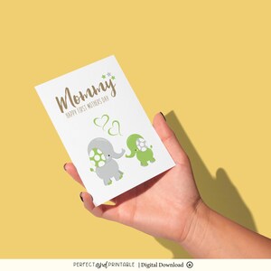 Primeiro Cartão de Dia das Mães | Cartão de Nova Mãe | Cartão para Minha Mamãe | Cartão para Ela | Cartão de Te Amo | Feliz Dia das Mães para Imprimir | Download Digital