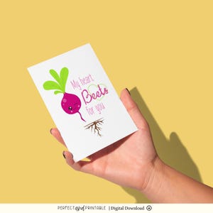 Romantische Karte für Partner | Valentinstage & Jahrestag druckbare | Freund/Freundin | Mann/Frau | Rüben Liebe Karte | Digitaler Download