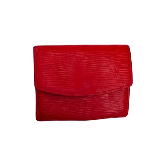Vintage Louis Vuitton Womens Red Epi Leather Coin Purse Holder Envelope Wallet Etsy Canada