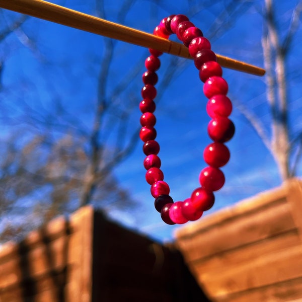 Pink Tiger’s Eye Crystal Energy Healing and Eco-Friendly Gemstone Bracelet 4mm