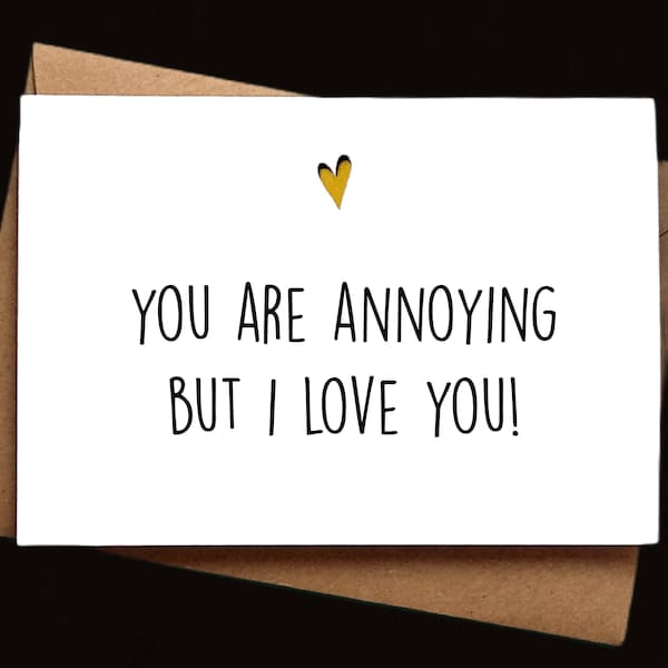 Funny Love card - Valentines day card