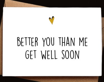 Funny Get Well Soon Card