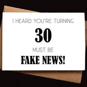 Drôle de carte d’anniversaire - Carte de 30e anniversaire