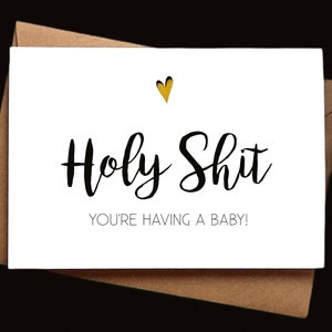 Lustige neue Babykarte - Schwangerschaftskarte