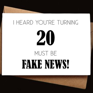 Drôle de carte d’anniversaire - Carte de 20e anniversaire