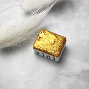 Handmade Watercolor im Half Pan mit Schimmer und Farbwechsel, Geschenk für Künstler #181