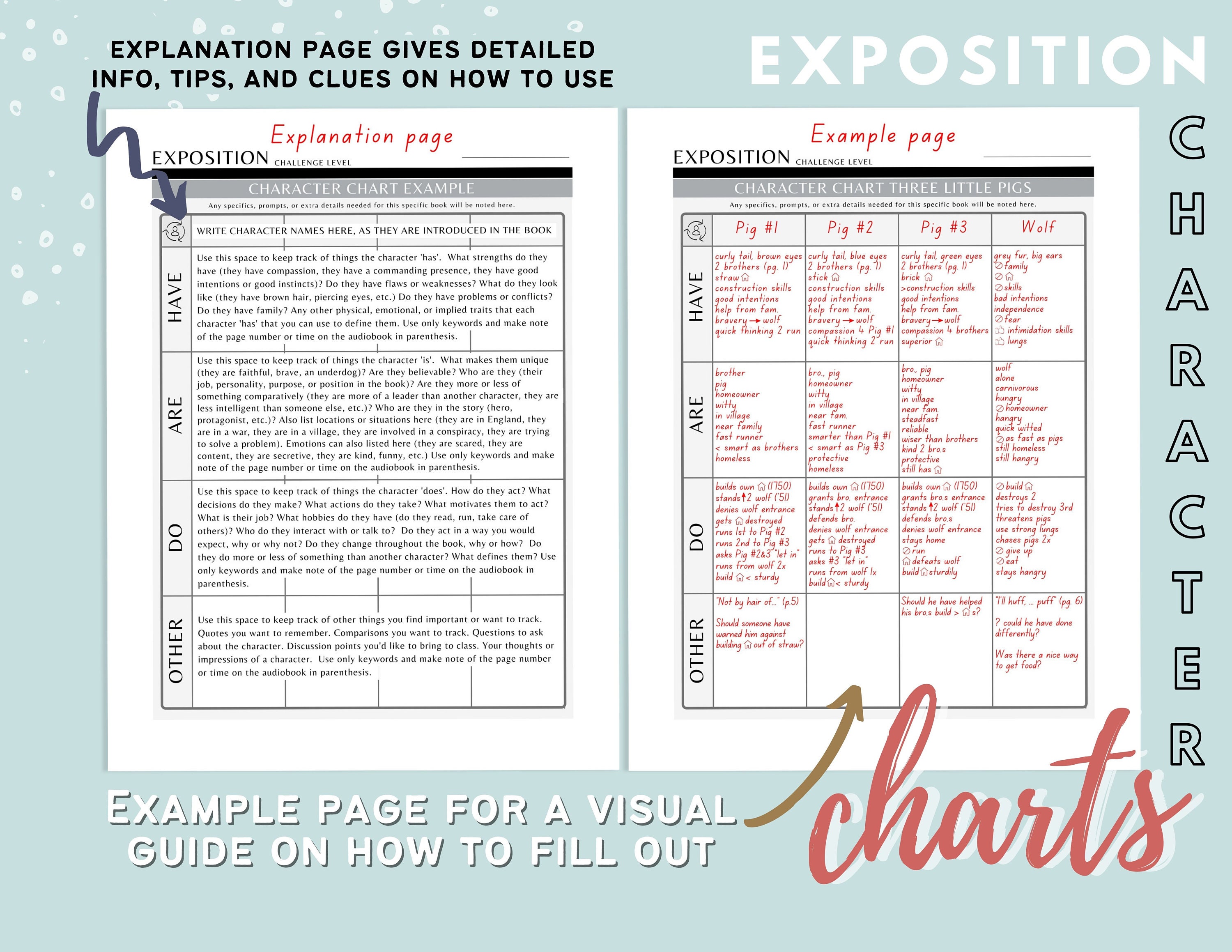 CC Challenge A Character Charts for Exposition in Classical ...