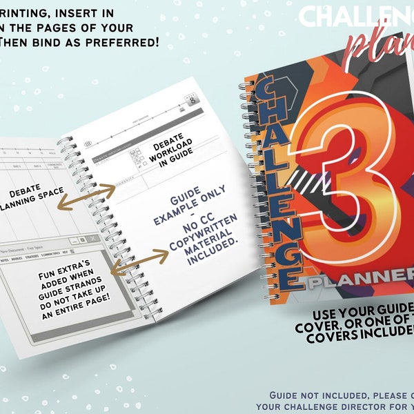 23/24 Challenge 3 Student Planner, Classical Conversations Challenge 3 Planner for CC, CC Director, Challenge Guide Planner