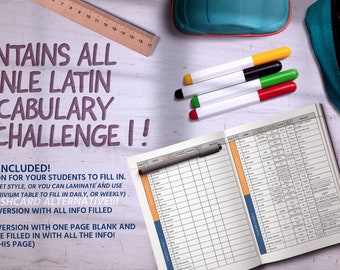 Henle Latin Vocabulary Worksheets: Classical Conversations Challenge 1 (Digital Download) Community License up to 5 Students