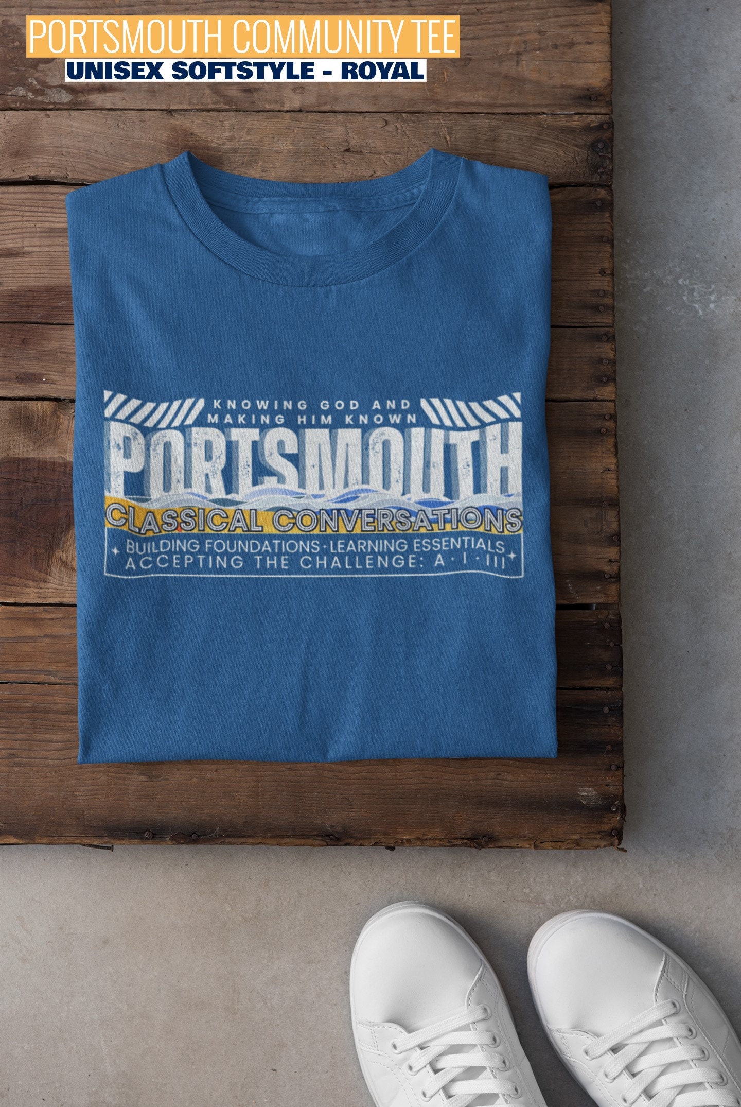 Personalized Portsmouth CC Community Unisex Softstyle T-shirt