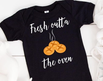 Fresh out of the Oven Onsie, Newborn, Infant Clothing, Cute Baby Onsie, Baby Clothes, Baby Shower Gift, New Baby Gift