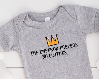 The Emperor Onsie, Newborn Gift, Infant Clothing, Cute Baby Onsie, Baby Clothes, Baby Shower Gift, New Baby Gift,  Newborn Gift