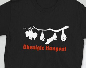 Ghoulgle Hangout, Halloween Shirts, Funny Halloween Tee, Halloween Graphic Tee, Fall Clothing, Halloween Tee, Teacher Gift