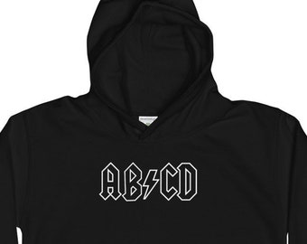 ACDC Pareo Kinder Hoodie, ACDC, Rock Shirt, Rock, Rock n Roll, Musik, Heavy Metal, lustige Kinderkleidung, lustiges Rock Shirt, süßes Kinder Shirt.