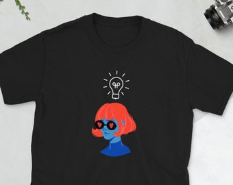 Idee Mädchen T-Shirt, Mädchen mit Plan, Frauenpower, feministisches T-Shirt, Nerdy Shirt, Strange Girl Shirt, Grafik T-Shirt, Geschenk für Sie